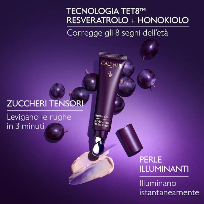 CAUDALIE - PREMIER CRU La Crema Occhi Anti-età Globale 2024 - immagine 2