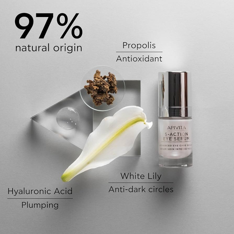 APIVITA - 5 ACTION EYE SERUM Siero Occhi Trattamento Intenso - immagine 2