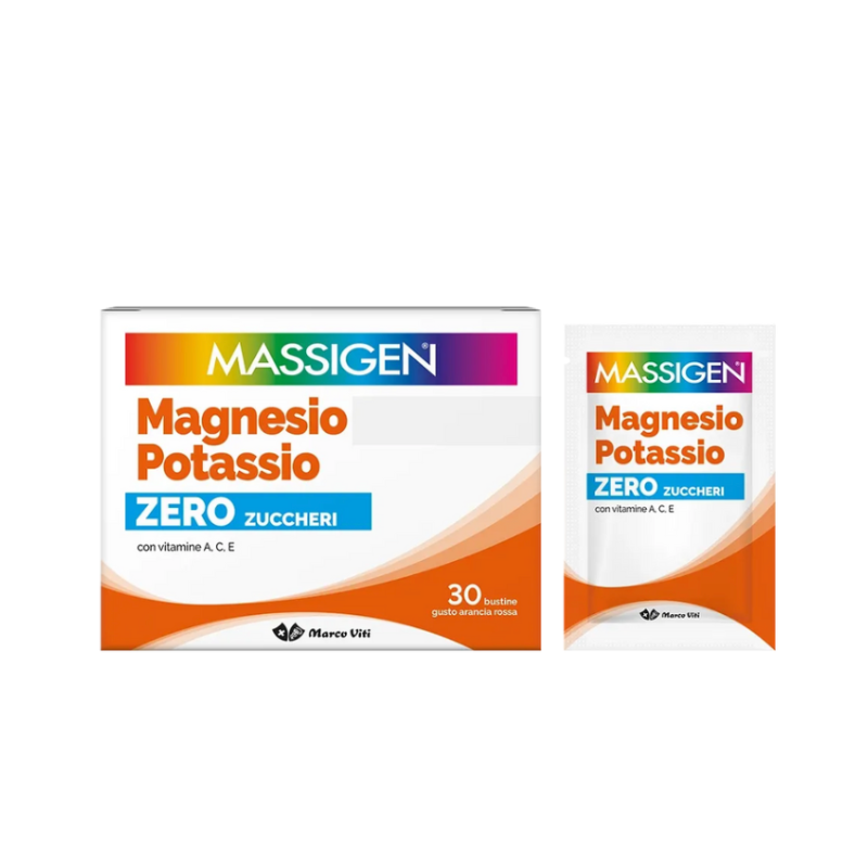 MASSIGEN - Magnesio E Potassio ZERO Zuccheri 30 bustine