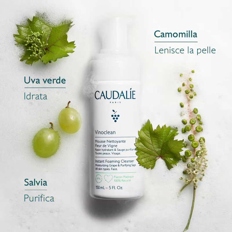 CAUDALIE - VINOCLEAN Schiuma Detergente 150ml - immagine 2