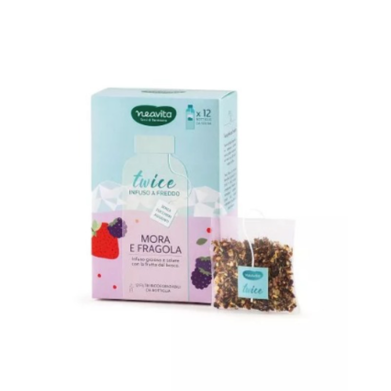 NEAVITA Infuso Twice Mora e Fragola MaxiFiltro
