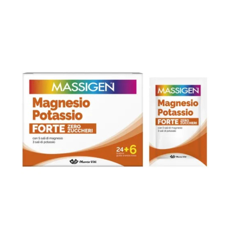 MASSIGEN - Magnesio E Potassio Forte ZERO ZUCCHERI 30 bustine