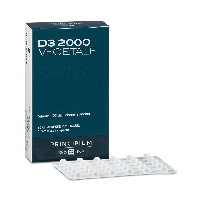 BIOSLINE - PRINCIPIUM Vitamina D3 2000, 60 Compresse mast.