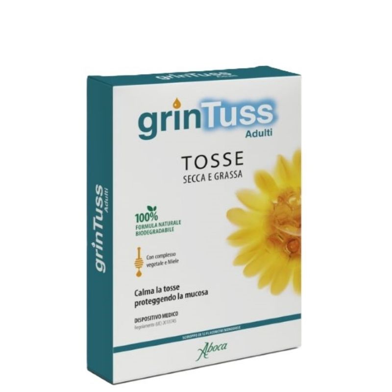 ABOCA - GRINTUSS Adulti Sciroppo 12 Flaconcini