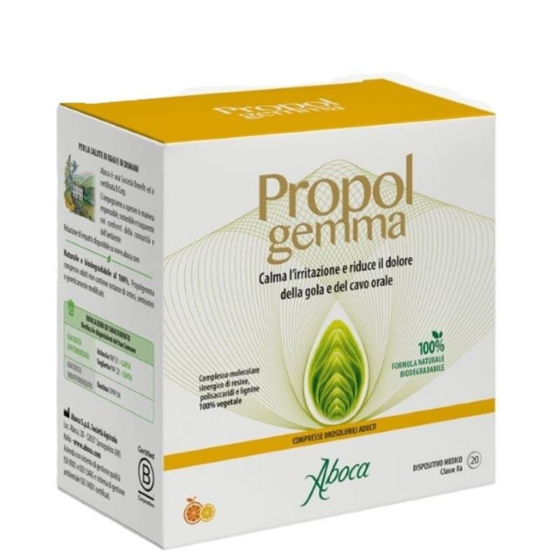 ABOCA - PROPOLGEMMA 20 Compresse Orosolubili Adulti