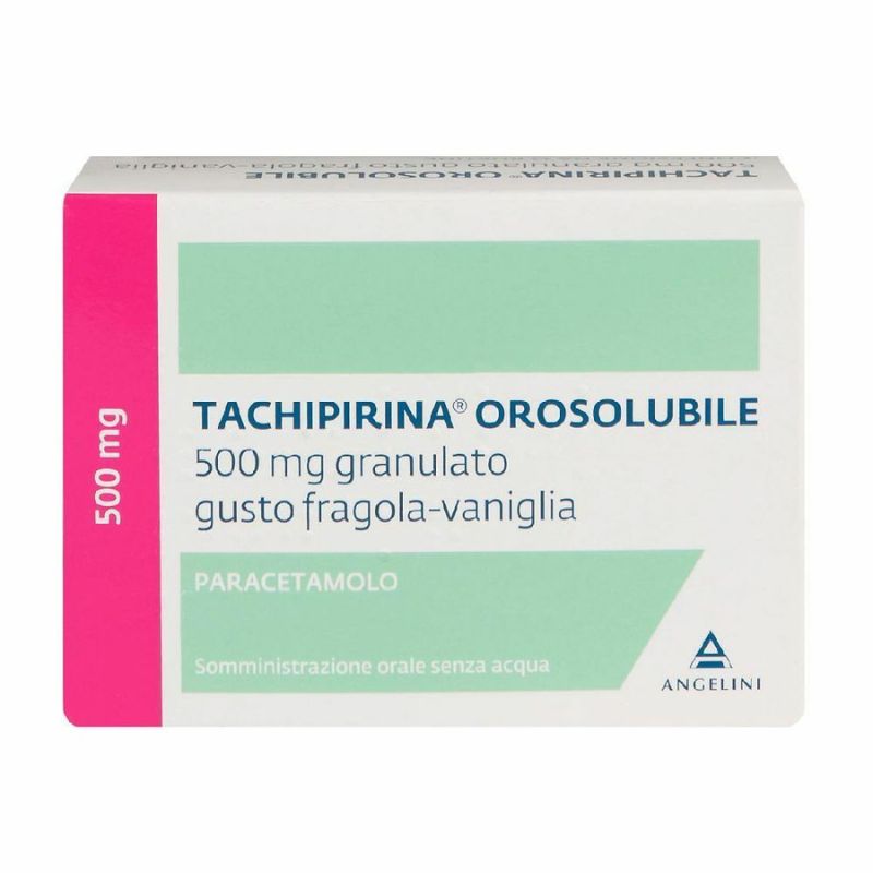 TACHIPIRINA OROSOLUBILE 500 mg granulato gusto fragola-vaniglia