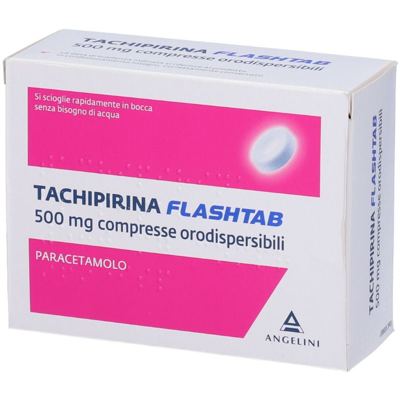 TACHIPIRINA FLASHTAB  500 mg Compresse orodispersibili - immagine 2