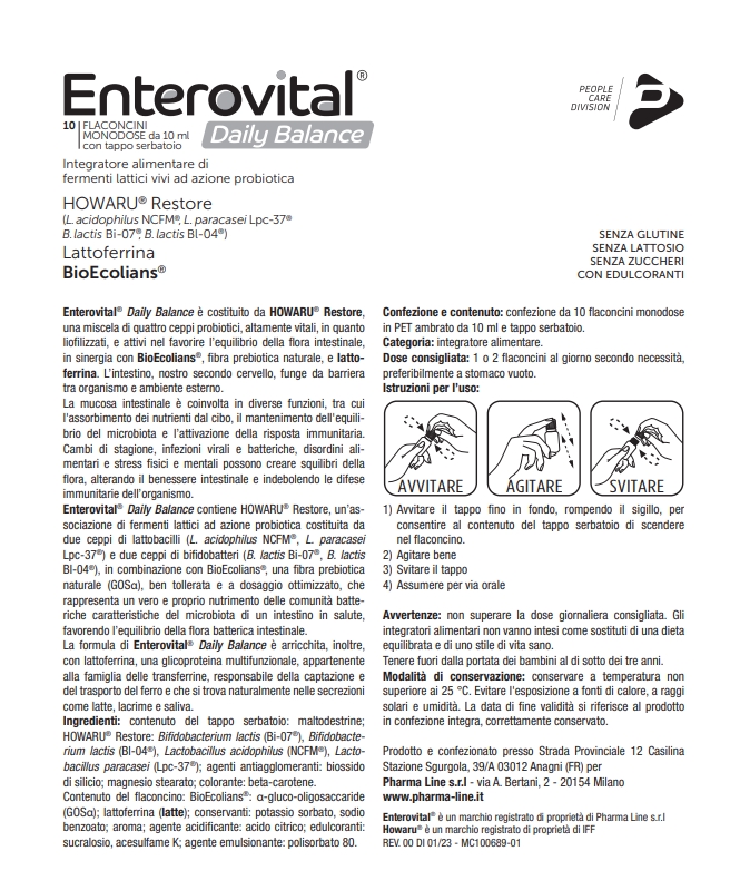 ENTEROVITAL DAILY BALANCE flaconcini - immagine 2