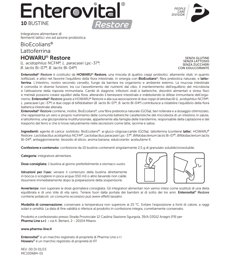 ENTEROVITAL RESTORE bustine - immagine 2