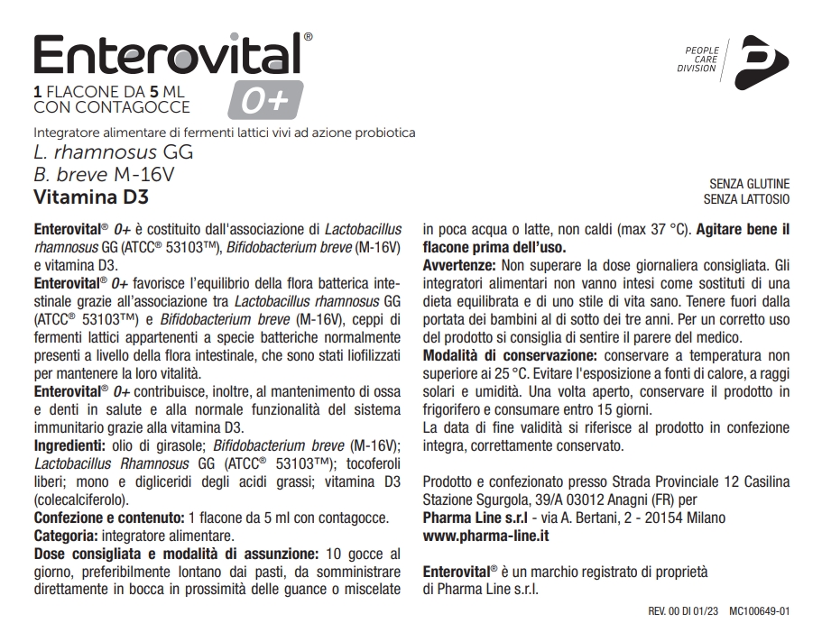ENTEROVITAL 0+ gocce - immagine 2