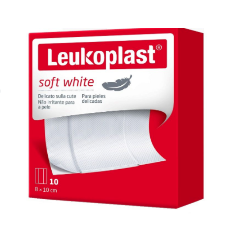 LEUKOPLAST - Soft White Striscia Pretagliata 8x10cm