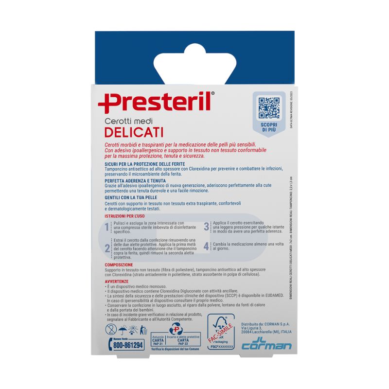 MEDIPRESTERIL - CEROTTI DELICATI 10cm x 10cm - immagine 2