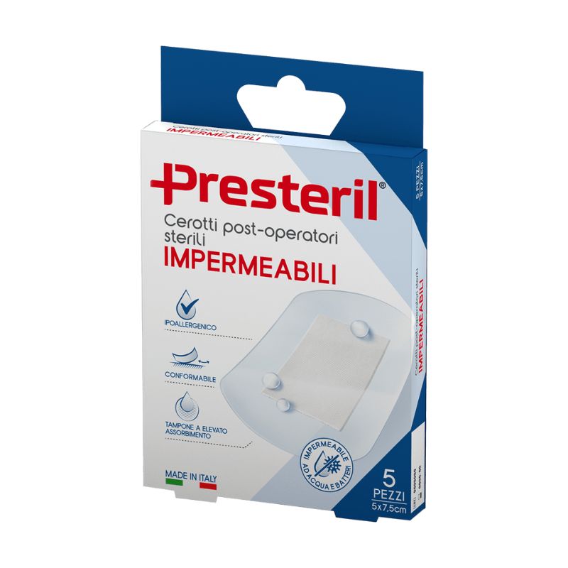 MEDIPRESTERIL - CEROTTI IMPERMEABILI 7,5cm x 5cm