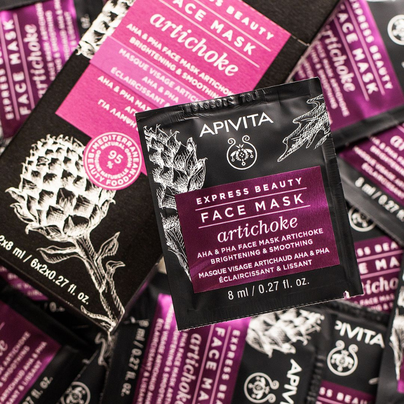 APIVITA - EXPRESS BEAUTY, MASCHERA Viso Schiarente e Levigante Artichoke - immagine 2