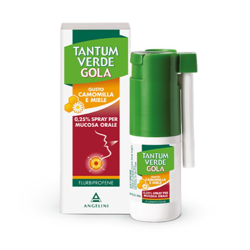 TANTUM VERDE Gola Spray 0,25% Camomilla e Miele 15 ml