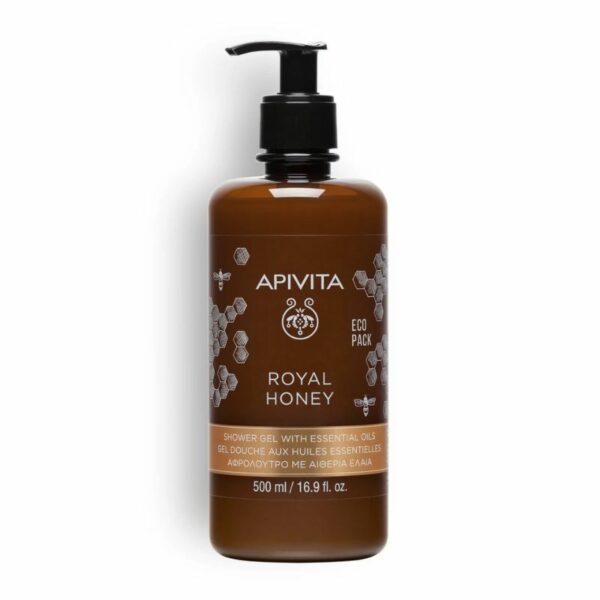 APIVITA - Gel Doccia Cremoso con Oli Essenziali Ecopack 500ml