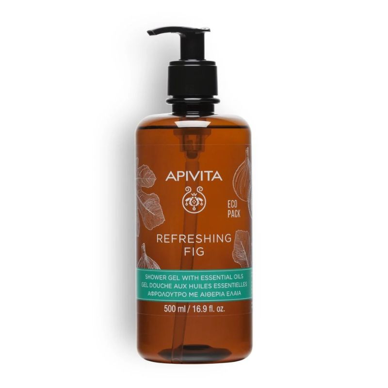 APIVITA - Gel Doccia con Oli Essenziali Fico Ecopack 500ml