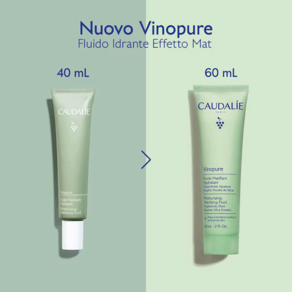 CAUDALIE - VINOPURE Fluido Idratante Effetto Mat alla Polvere di Silice - immagine 2